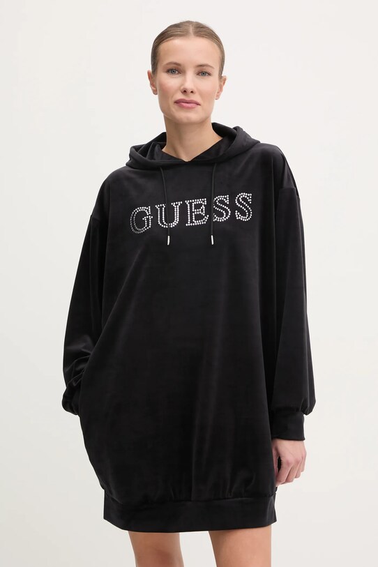Guess rochie COUTURE V4BQ13.KBXI2 negru AW24