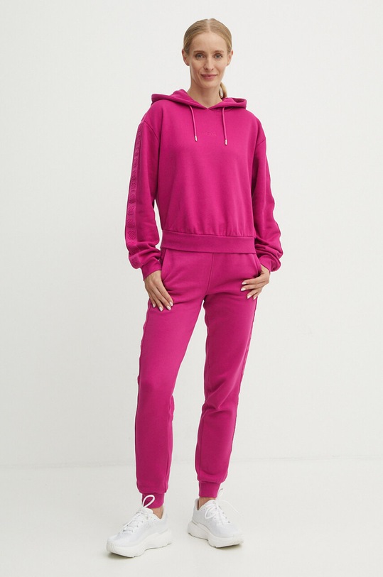 Bavlněná mikina Guess STACIE V4BQ00.KC5O0 růžová AW24
