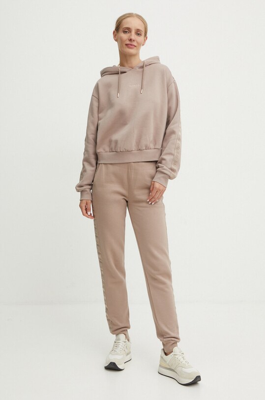 Guess hanorac de bumbac STACIE V4BQ00.KC5O0 bej AW24