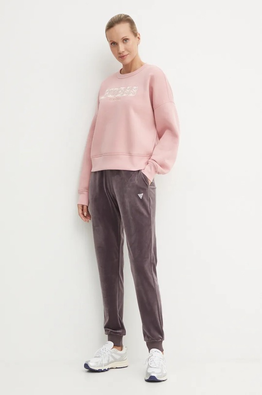 Dukserica Guess MIDGE V4BQ03.KCHX0 roza AW24