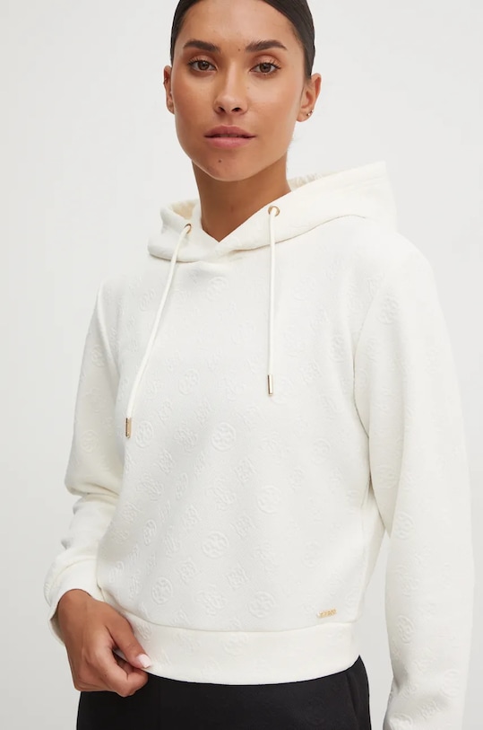Mikina Guess PEONY s kapucí béžová V4BQ02.KCHR2