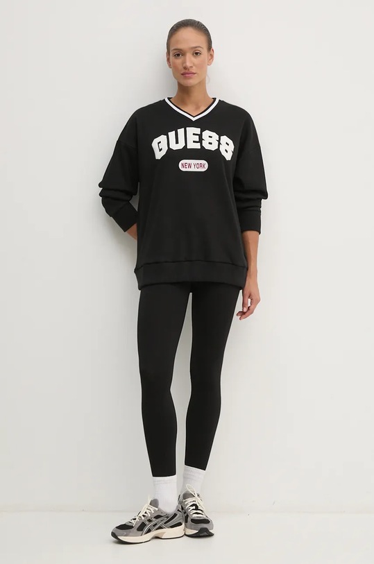 Guess felpa WILLOWS V4BQ09.KC3D2 nero AW24