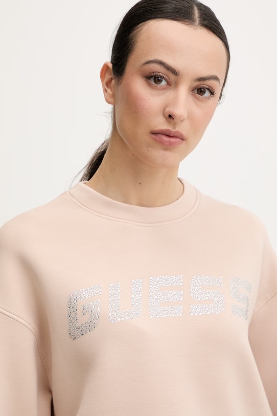 Guess bluza CECILIA beżowy V4BQ15.K7UW2