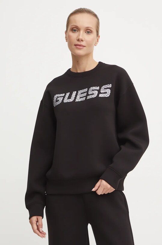 Кофта Guess CECILIA без капюшона чёрный V4BQ15.K7UW2