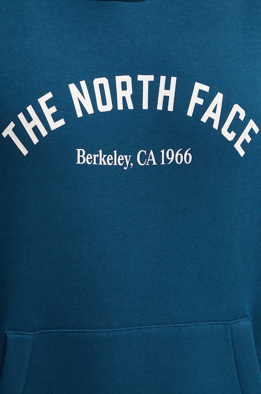 The North Face bluza Hoodie Varsity Graphic NF0A89CS1NO1 turkusowy