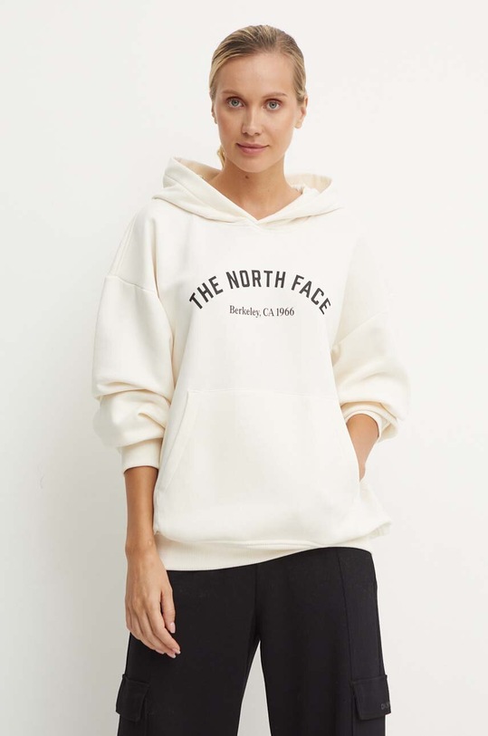 The North Face bluza Hoodie Varsity Graphic z kapturem beżowy NF0A89CSQLI1