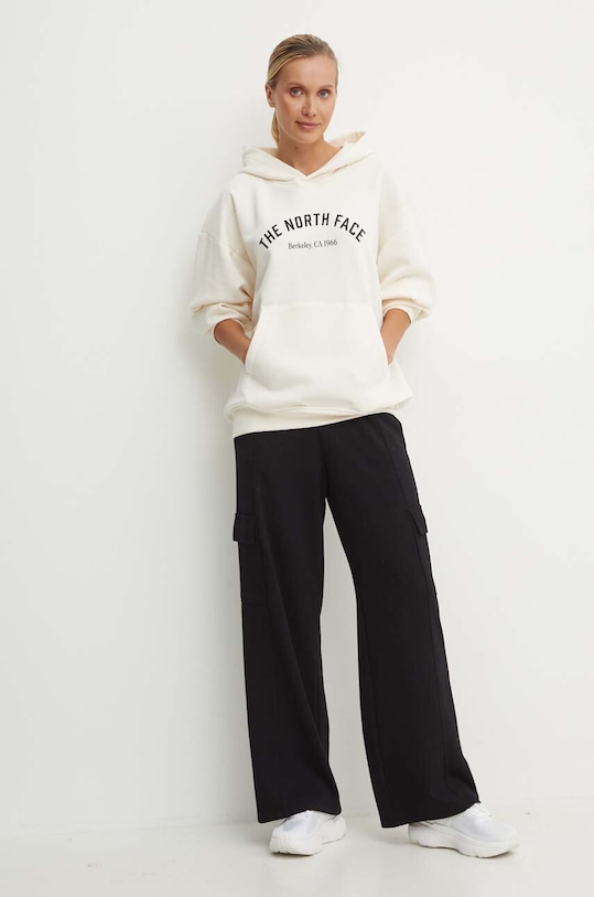 The North Face bluza Hoodie Varsity Graphic NF0A89CSQLI1 beżowy AW24
