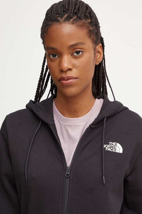 The North Face bluza Simple Dome Full Zip Hoodie z kapturem czarny NF0A89EWJK31
