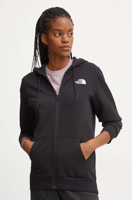 The North Face bluza Simple Dome Full Zip Hoodie czarny NF0A89EWJK31