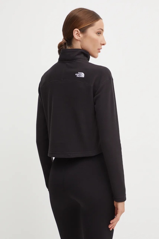 Îmbrăcăminte The North Face hanorac 100 Glacier Cropped 1/4 Zip NF0A855N4H01 negru