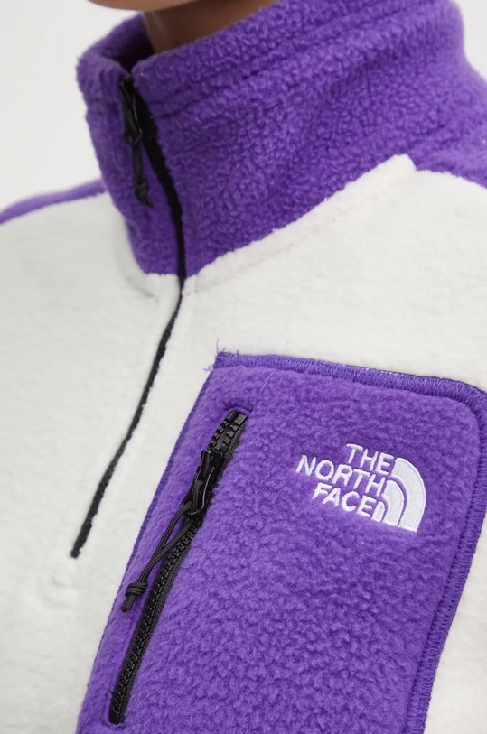 Sportovní mikina The North Face Yumiori 1/4 Zip NF0A88439IA1 fialová