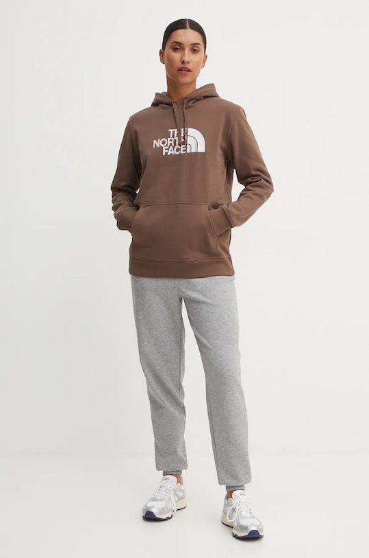 The North Face bluza Drew Peak Pullover Hoodie NF0A89EH1OI1 maro AW24