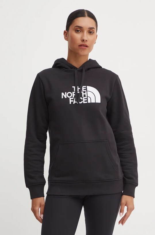 Mikina The North Face Drew Peak Pullover Hoodie s kapucňou čierna NF0A89EHJK31