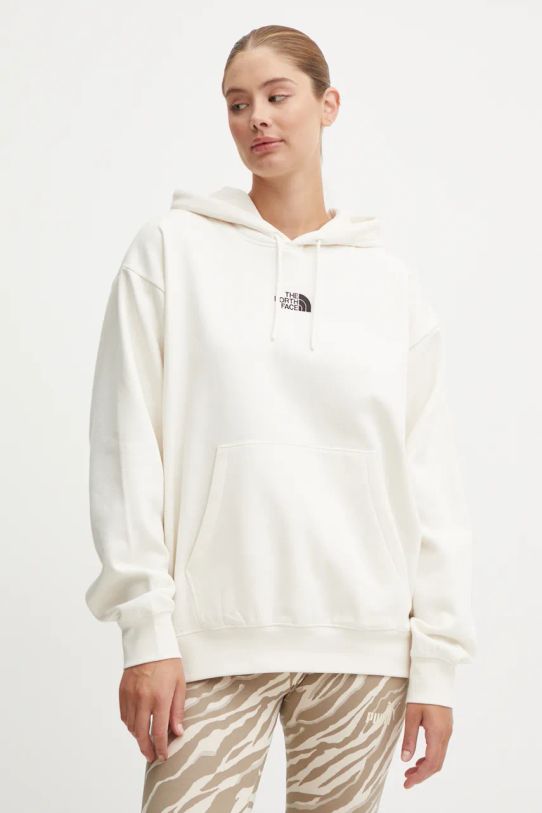 The North Face bluza Essential Hoodie gładkie beżowy NF0A89ENQLI1