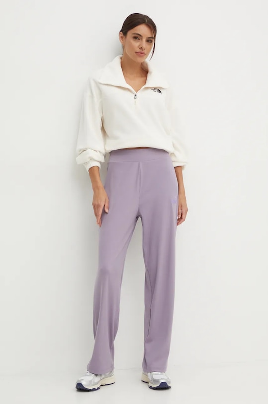 Fleecová mikina The North Face 100 Glacier Half Zip Fleece NF0A89J9QLI1 béžová AW24