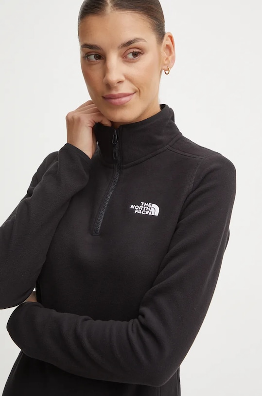 Спортен суичър The North Face 100 Glacier черен NF0A855M4H01