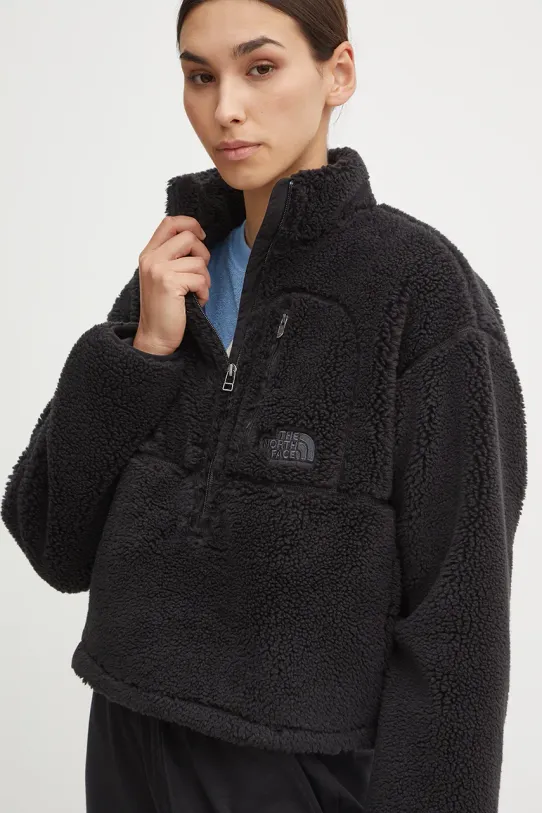 Dukserica od flisa The North Face TNF Extreme Pile Pullover bez uzorka crna NF0A88ZCJK31