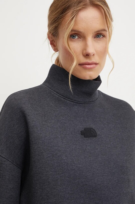 The North Face felső Mock Neck Sweatshirt szürke NF0A89C1KS71