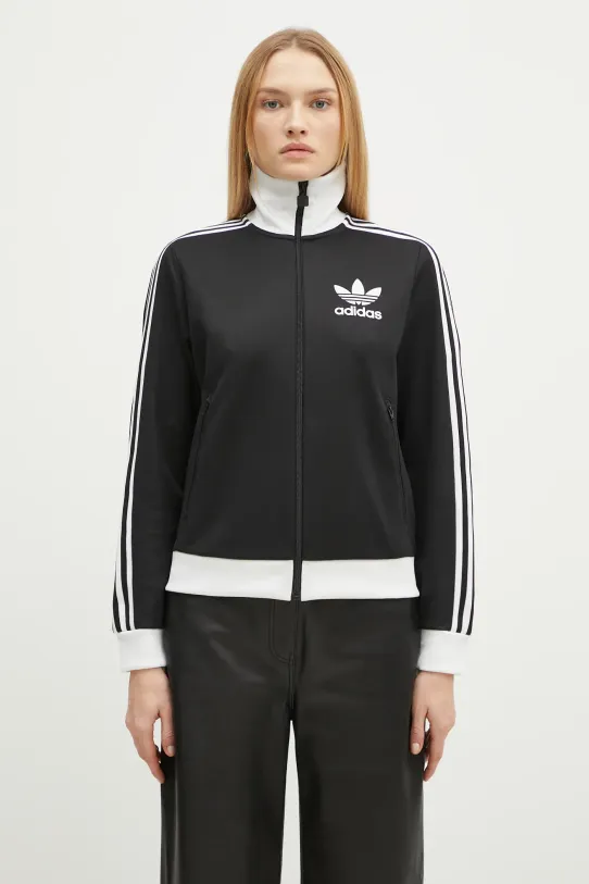 Mikina adidas Originals Adicolor vzorovaný čierna IW3174