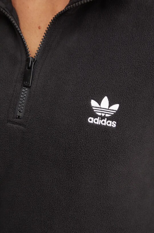 Флісова кофта adidas Originals Adicolor чорний IY7266