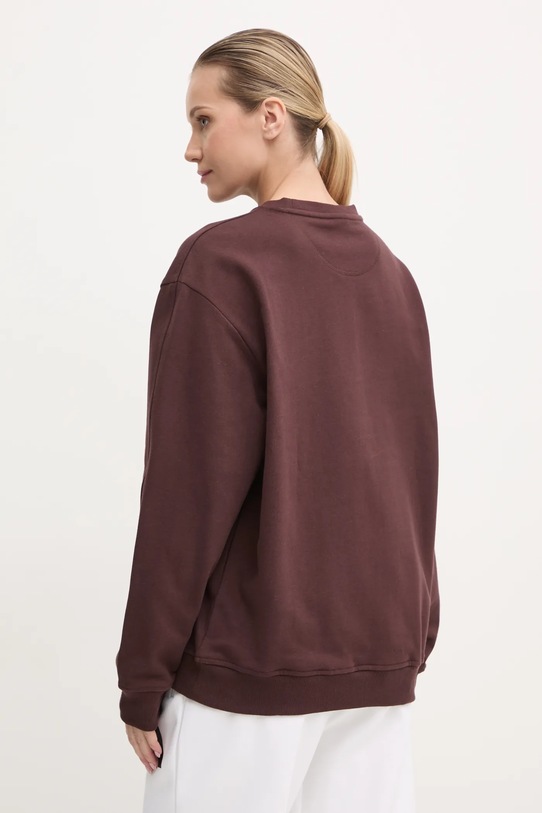 Oblečenie Bavlnená mikina adidas Originals IY9632 hnedá