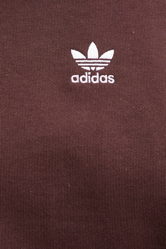Bavlnená mikina adidas Originals IY9632 hnedá