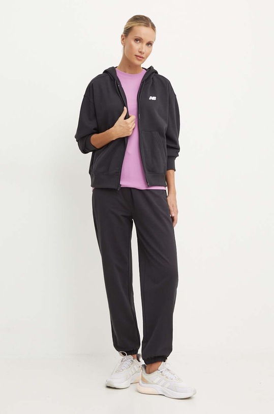 New Balance bluza WJ41501BK negru AW24