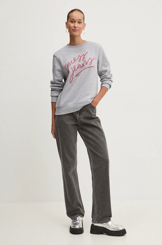 Guess Jeans bluza W4BQ17.KC811 szary AW24