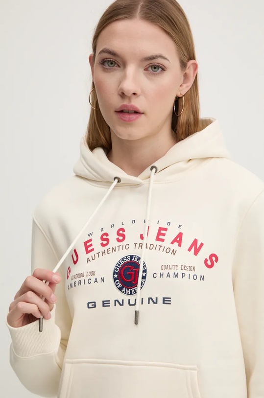 Guess Jeans bluza beżowy W4BQ20.KC811
