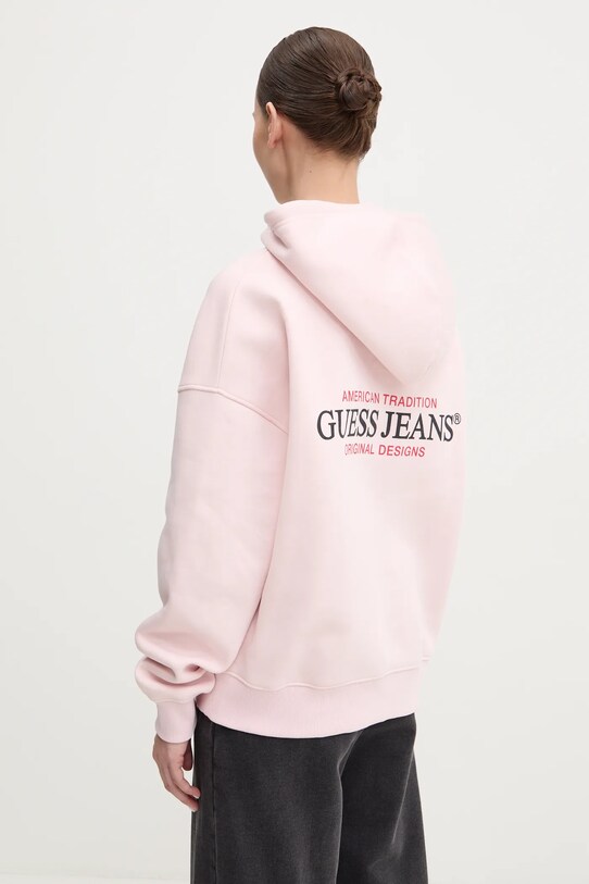 Odzież Guess Jeans bluza W4BQ21.KC811 różowy