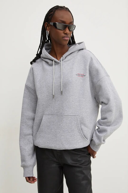 Кофта Guess Jeans с капюшоном серый W4BQ21.KC811