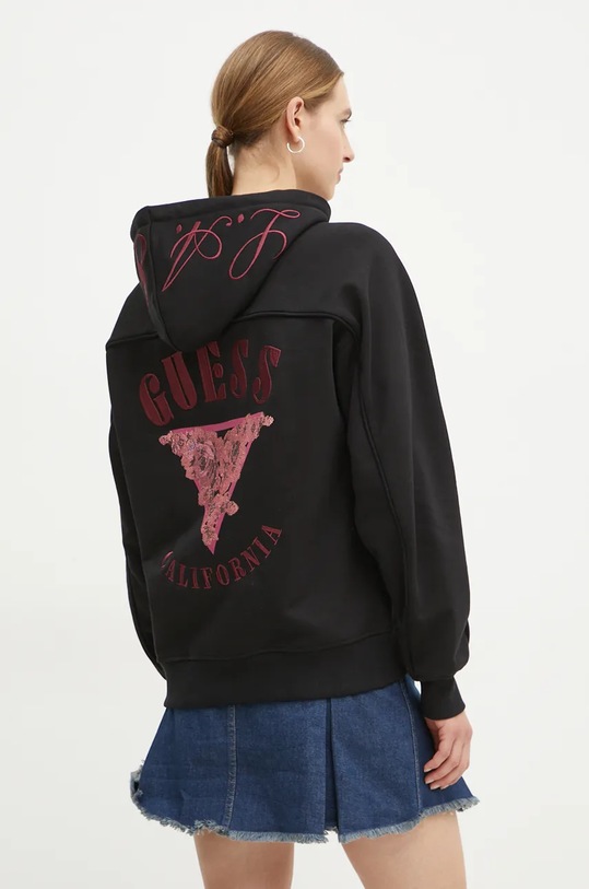 Guess bluza pozostałe czarny W4BQ05.KBY51