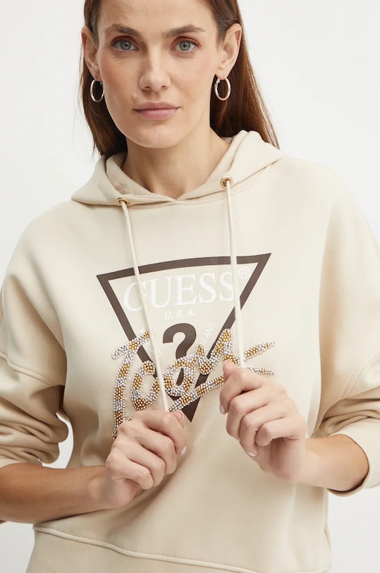 Mikina Guess béžová W4BQ06.KB683