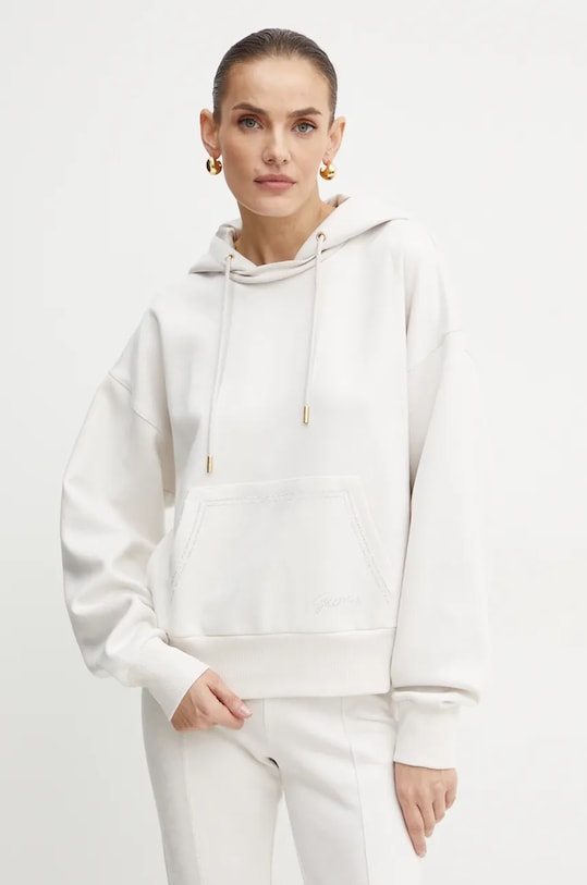 Μπλούζα Guess απλικέ γκρί W4BQ09.KAUJ2