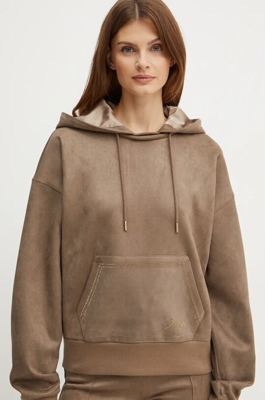 Кофта Guess коричневий W4BQ09.KAUJ2