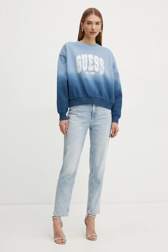 Guess bluza W4BQ10.KBY51 niebieski AW24