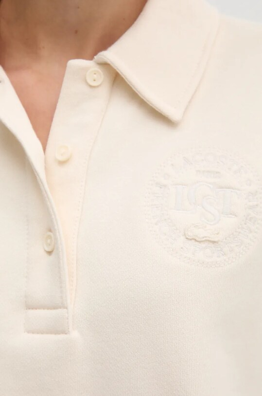 Lacoste hanorac de bumbac SF2641 bej