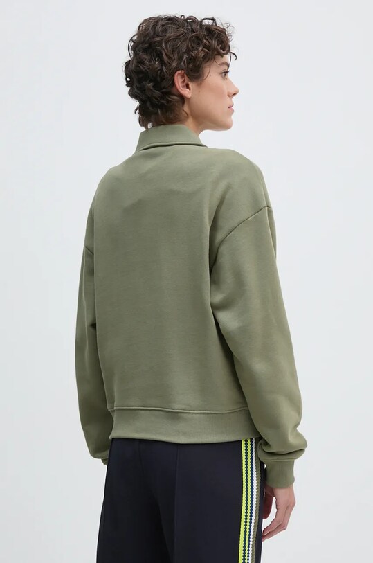 Одяг Бавовняна кофта Lacoste SF2641 зелений
