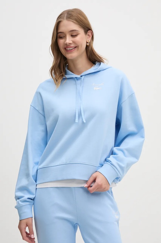 Mikina Lacoste s kapucí modrá SF2649