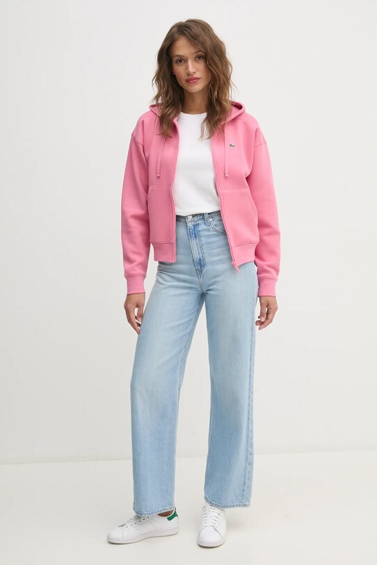 Lacoste bluza SF2669 różowy AW24