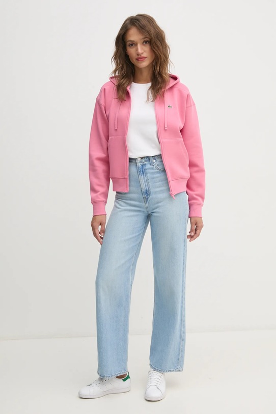 Lacoste sweatshirt SF2669 pink AW24