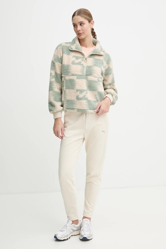 Billabong bluza polarowa Time Off EBJPF00105 beżowy AW24