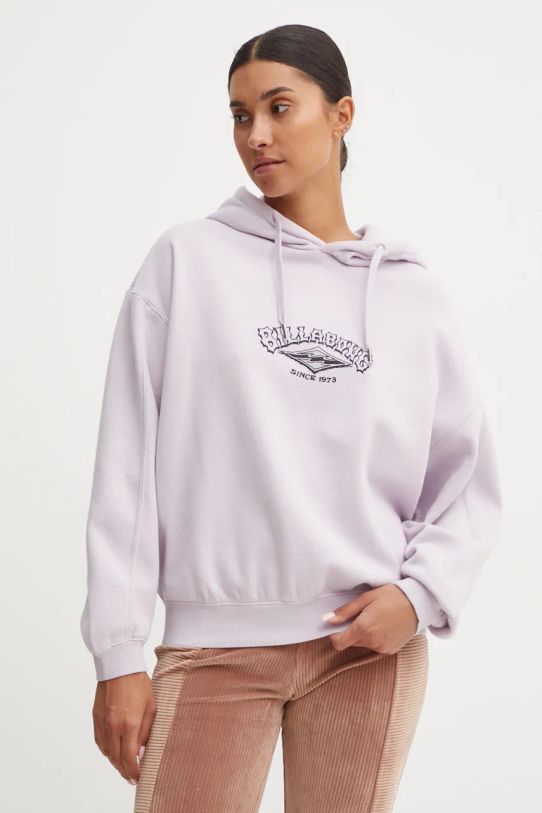 Кофта Billabong Stay 73 Kendall з капюшоном фіолетовий UBJFT00261