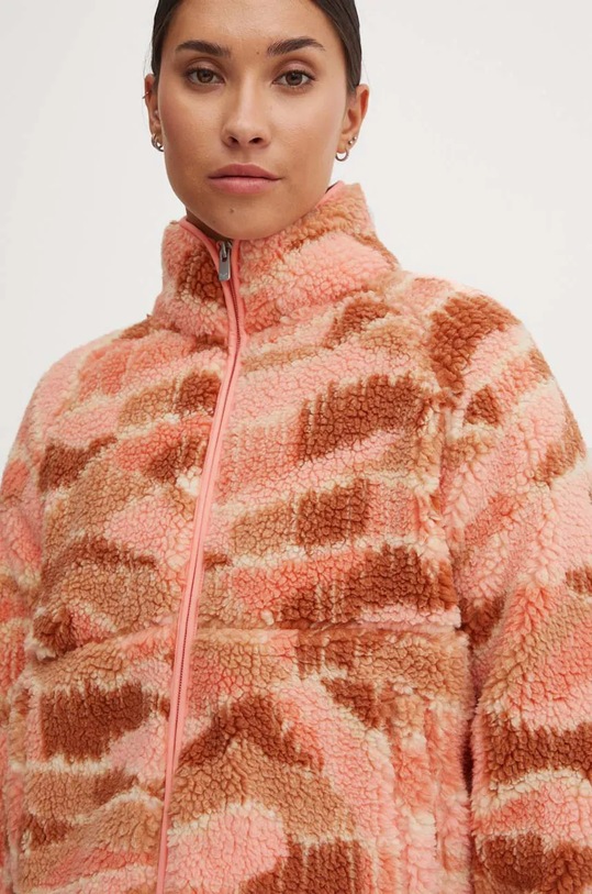 Fleecová mikina Roxy Blurry Cloud oranžová ERJPF03175