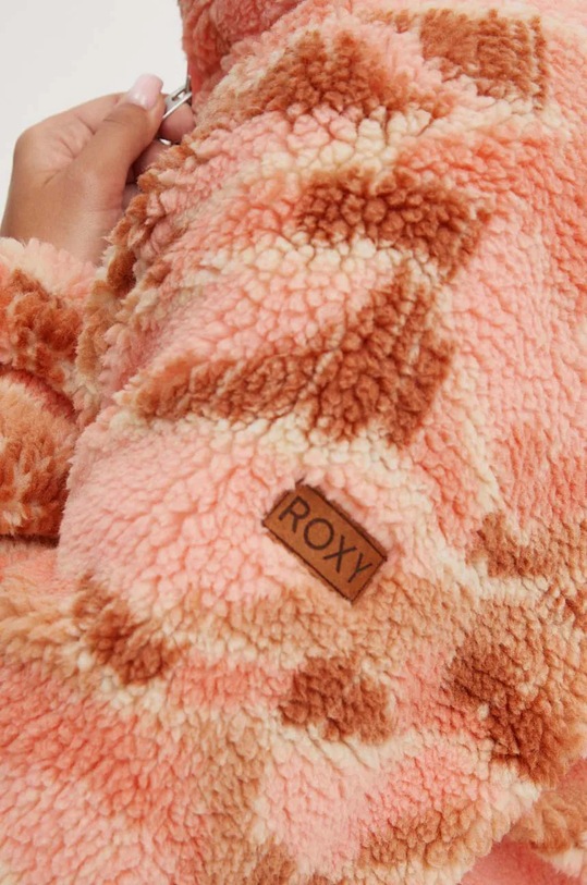 Fleecová mikina Roxy Blurry Cloud ERJPF03175 oranžová