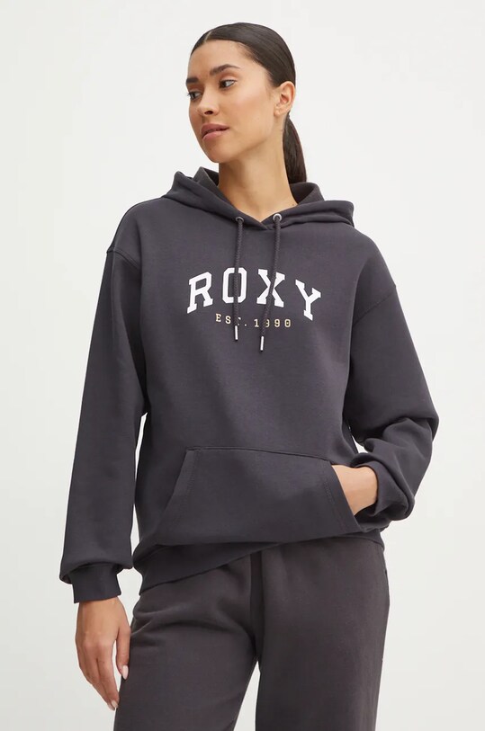 Roxy bluza Surf Stoked print gri ERJFT04899