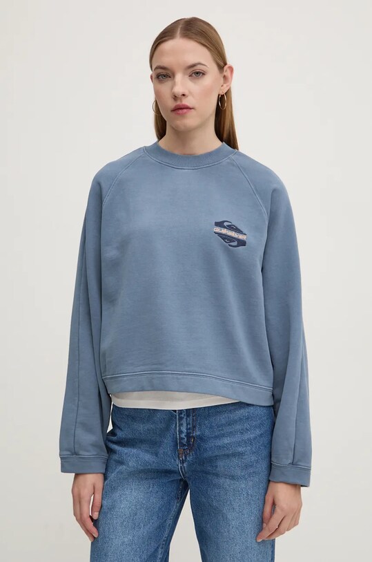 Кофта Quiksilver Block Screen без капюшона голубой EQYFT04993