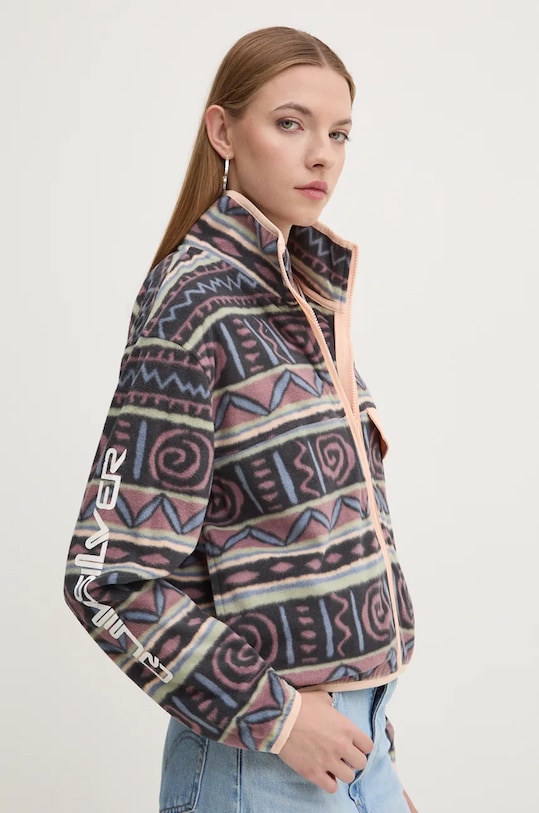 Φλις μπουφάν Quiksilver Polar Fleece χωρίς κουκούλα μωβ EQYFT05001