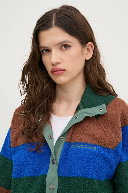 Quiksilver hanorac fleece Half Zip Polar verde EQYFT05000