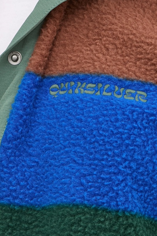 Dukserica od flisa Quiksilver Half Zip Polar EQYFT05000 zelena